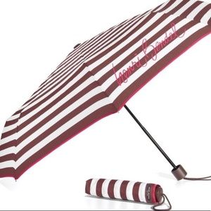 Henri Bendel Centennial Striped Travel Umbrella